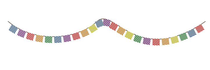Rainbow of Joy: This vibrant garland, featuring a rainbow of colors, is sure to bring a smile to anyone's face.