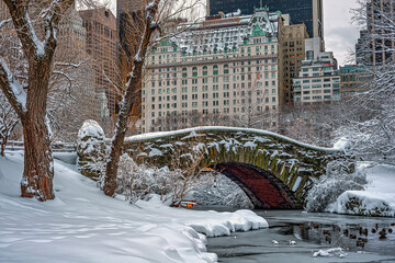 Gapstow Bridge in Central Park