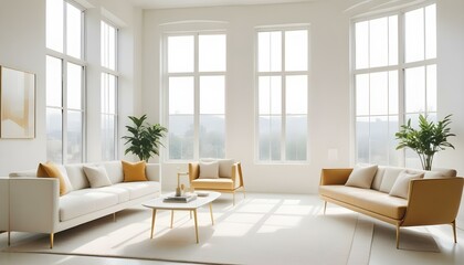 Photo interior modern design room 3d illustration