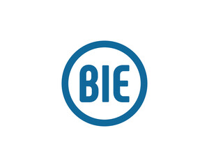 BIE logo design vector template. BIE
