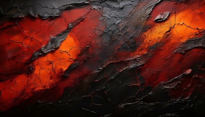 Fototapeta premium Grunge red black orange texture
