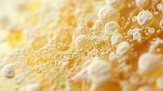 Starch granules of potato Potato leucoplast contains starch Stained by lugol iodine 400x magnification with selective focus : Generative AI
