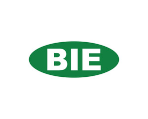 BIE logo design vector template. BIE