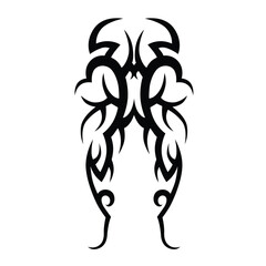 Tattoo designs. Tattoo tribal vector designs. Art tribal tattoo.