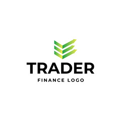Trading, trade, currency investment logo design.