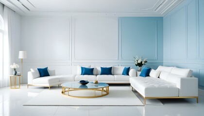 Photo interior modern design room 3d illustration