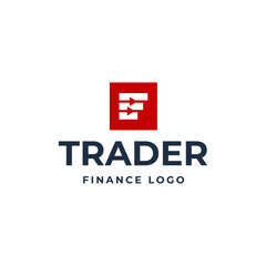 Obraz premium Trading, trade, currency investment logo design.