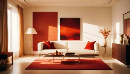 Photo interior modern design room 3d illustration