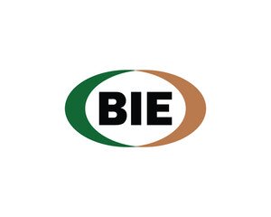 BIE logo design vector template. BIE
