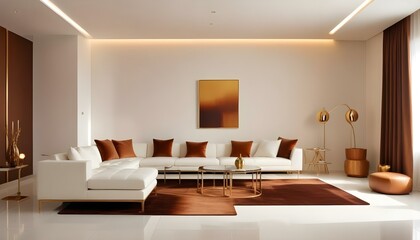 Photo interior modern design room 3d illustration