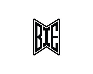 BIE logo design vector template. BIE