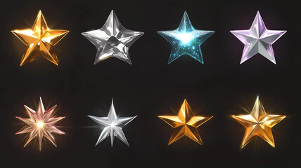 Obraz premium Abstract Expressions: A Dynamic Collection of Flames, Textures, and Celestial Graphic Elements