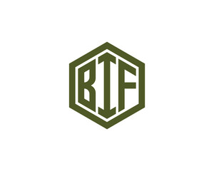 BIF logo design vector template. BIF