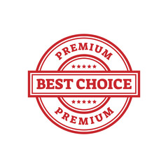 Set of best choice stamp, label, or logo. Vector illustration for web design