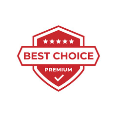 Set of best choice stamp, label, or logo. Vector illustration for web design