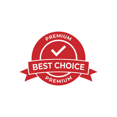 Set of best choice stamp, label, or logo. Vector illustration for web design