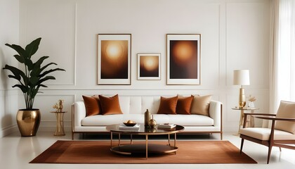 Photo interior modern design room 3d illustration