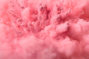 Obraz premium Pink powder explosion background