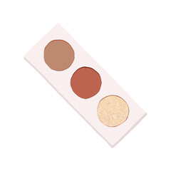 Eyeshadow palette png sticker, aesthetic design, transparent background