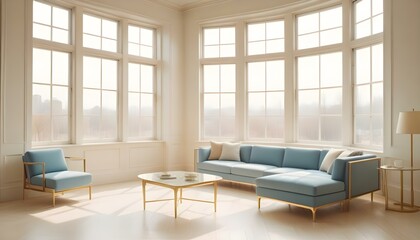 Fototapeta premium Photo interior modern design room 3d illustration