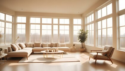 Fototapeta premium Photo interior modern design room 3d illustration