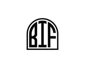 BIF logo design vector template. BIF