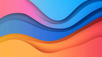 Fototapeta premium abstract blue wave background, illustration graphic design banner line light backdrop.