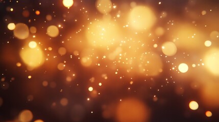 Fototapeta premium Soft, blurry light spots in warm tones, creating a calming and dreamy atmosphere