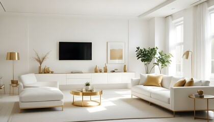 Photo interior modern design room 3d illustration