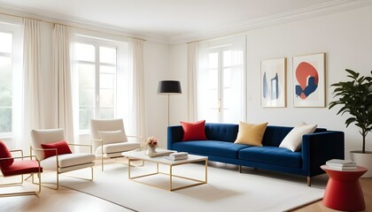 Photo interior modern design room 3d illustration