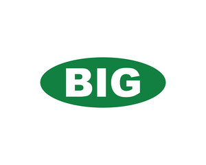 BIG logo design vector template. BIG