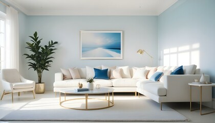 Photo interior modern design room 3d illustration