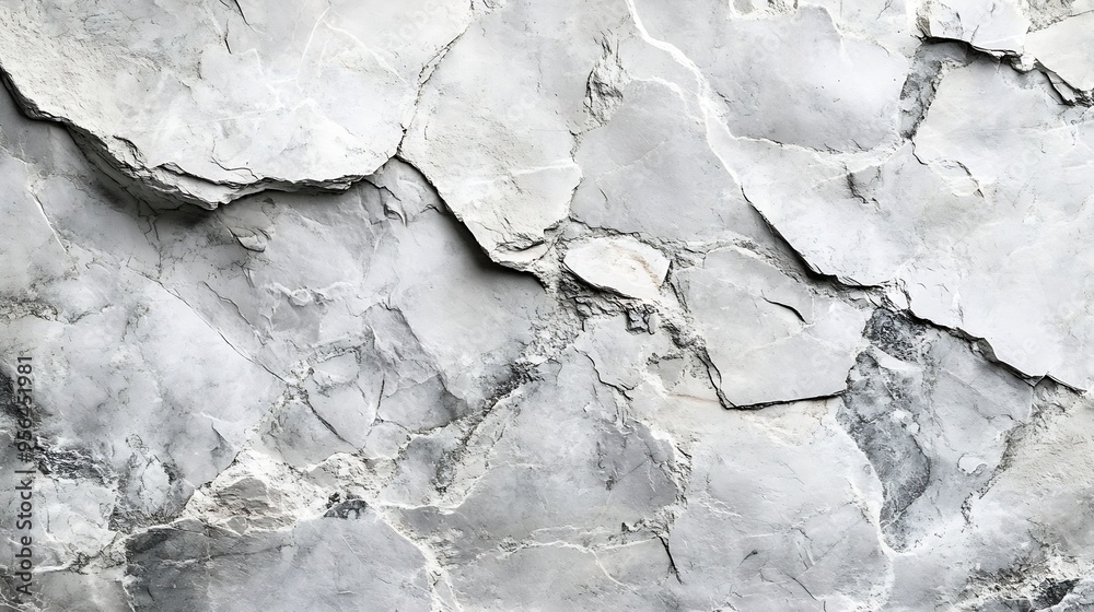 Aufkleber modern grey limestone texture background in white light polished empty wall paper luxury gray concre