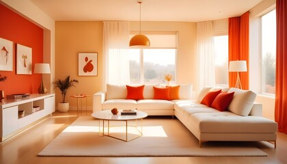 Photo interior modern design room 3d illustration