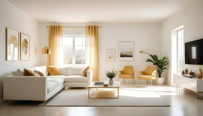 Fototapeta premium Photo interior modern design room 3d illustration