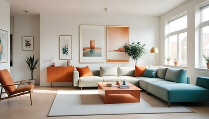 Photo interior modern design room 3d illustration
