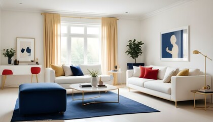 Photo interior modern design room 3d illustration