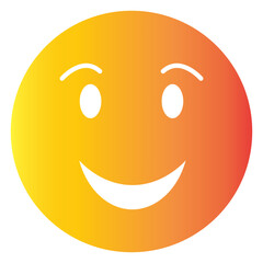 Colorful Emoticon Silhouette on White Background. World Emoji Day. Flat Vector Illustration