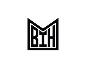 Fototapeta premium BIH logo design vector template. BIH