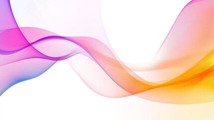 Naklejka premium Colorful abstract line background, abstract wave on white background dynamic flowing orange and blue 