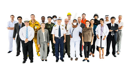 Obraz premium Labor union png people sticker, transparent background