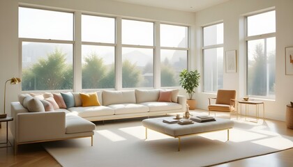 Photo interior modern design room 3d illustration