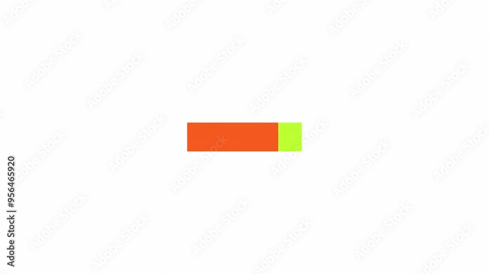 Poster horizontal bars sliding inside block loading animation. virtual technology animated element 2d abstr