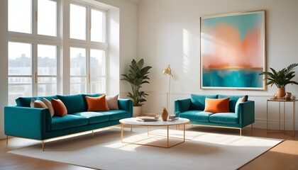 Photo interior modern design room 3d illustration