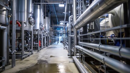 High-tech, eco-friendly plant milking facility with a focus on sustainability and advanced methods