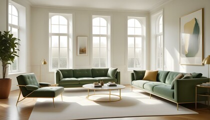 Photo interior modern design room 3d illustration