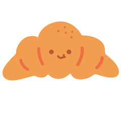 Cute croissant illustration