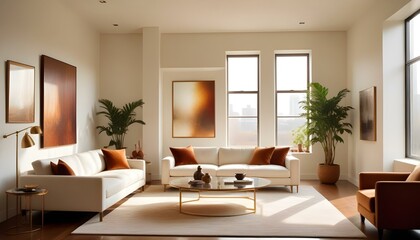 Fototapeta premium Photo interior modern design room 3d illustration