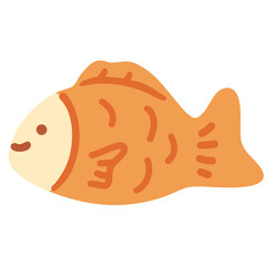 Cute taiyaki illustration