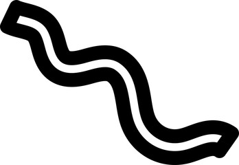 Fototapeta premium Bold curved lines, strokes and doodles element
